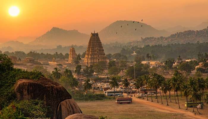Hampi la ville historiques et l'un ds meilleur lieux à visiter en octobre en Inde