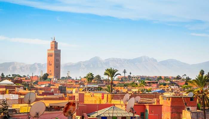 La belle vue de Marrakech ville