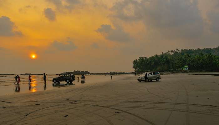 Sunset at one of the best tourist places in Thalassery 