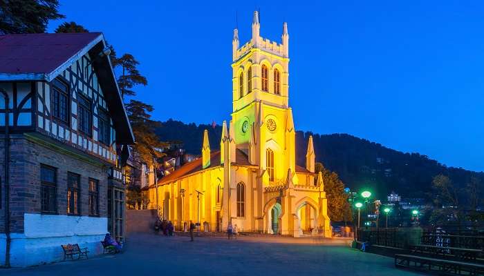 Église du Christ à Shimla, c'est l'une des meilleur lieux à visiter en mars en Inde 