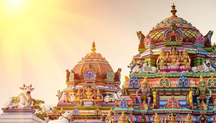 La vue magnifique sur le Temple de Kapaleeshwarar,