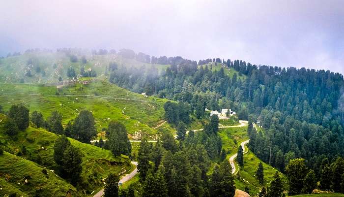 La belle vue de montagne sur Khajjar, c'est l'une des meilleur lieux à visiter à l'Himachal Pradesh