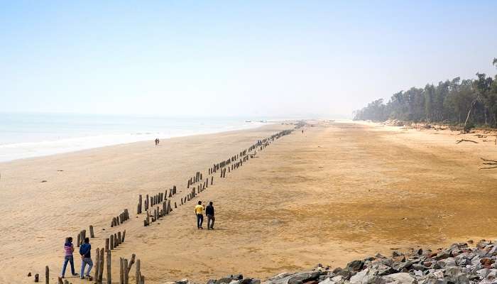 Une vue imprenable sur la plage de Shankarpur, l'un des meilleurs endroits à visiter à Digha