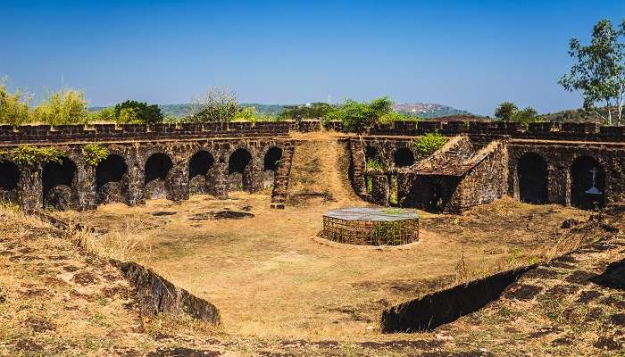 fort de Corjuem, c'est l'une des meilleur endroits à visiter à Goa 