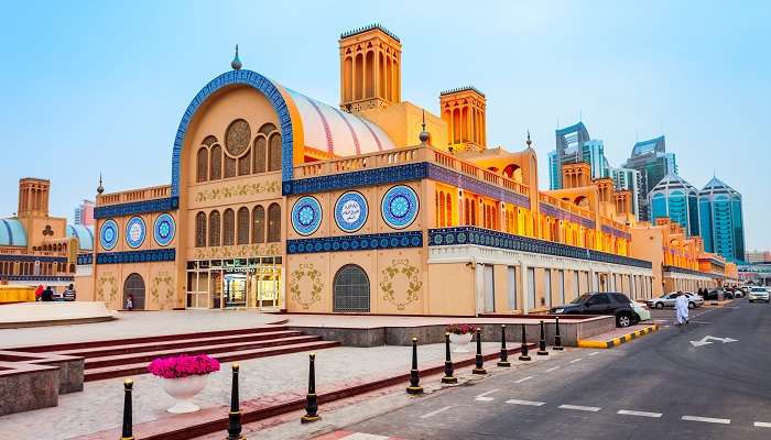 Delve into the blue world of Blue Souk which is one of the best places to visit in Sharjah