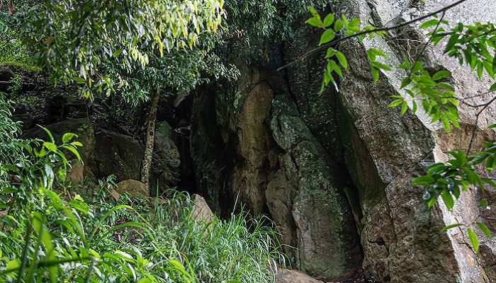 A view of Ravana’s Cave in Sri Lanka