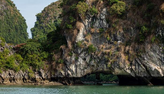 Luon Cave is covered under the water, and offers splendid views