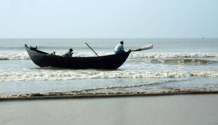 La vue de plage de la mer Mandarmani, c'est l'une des meilleur  escapades de week-end au départ de Kolkata