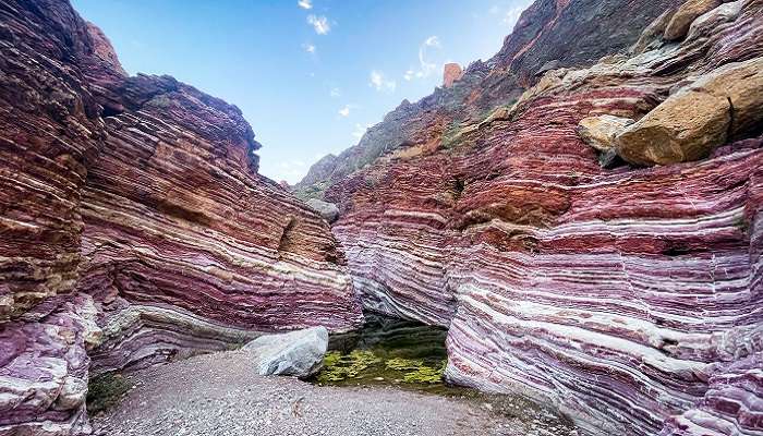 Rainbow Mountain is among the scenic destinations with colour gradient rocks