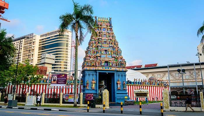 A blissful view of Sri Srinivasa Perumal Temple known for its astonishing structure