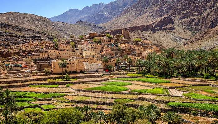 An enchanting view of the Hajar Mountains beckon climbers and hiking enthusiasts