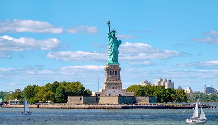 Believe it or not, Lady Liberty attracts about 4 million visitors which is one of the best Statue of Liberty Facts.