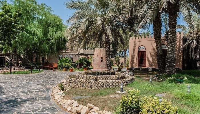 A splendid view of the Heritage Village which is one of the cultural attractions in Abu Dhabi