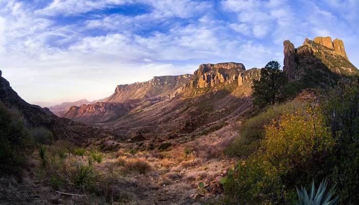 The picturesque landscape of Big Bend National Park, located near one of the best small towns in Texas, Alpine