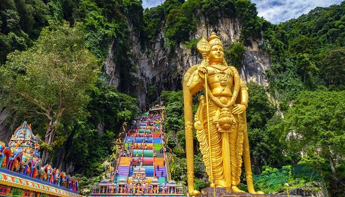A marvellous view of Batu Caves which holds a significant place in the hearts of devotees