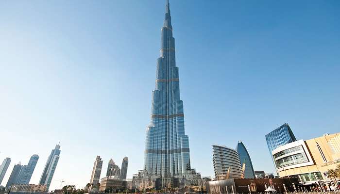 Burj Khalifa, one of the best places to visit in Dubai in summer, is the tallest building in the world