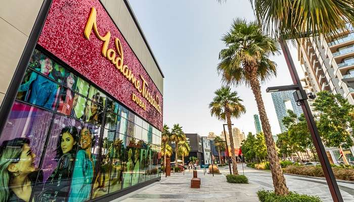 A stunning view of Madame Tussauds Dubai, visiting which is one of the wonderful indoor activities in Dubai