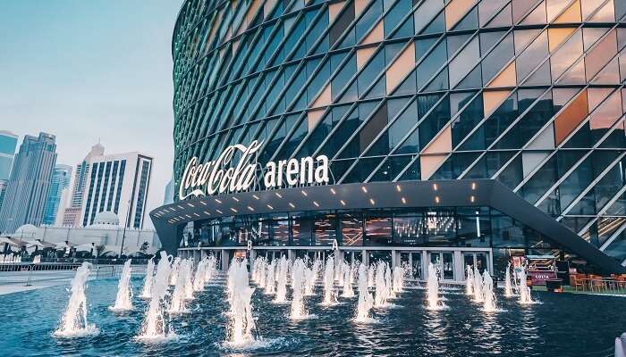 A magnificent view of Coca-Cola Arena capturing the attention of visitors from across the world
