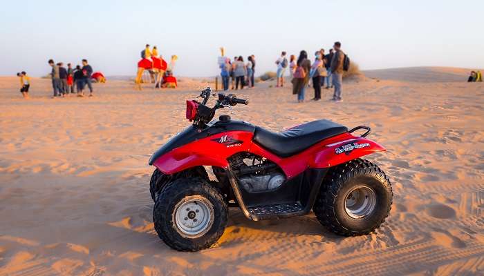 It is not very complicated to do ATV ride in Dubai