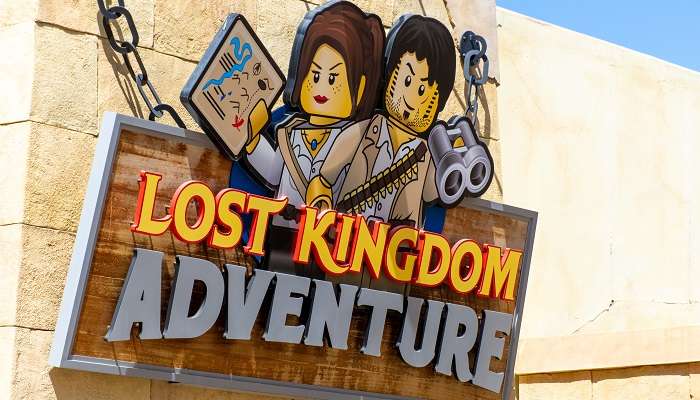 Lost Kingdom Adventures sign for children's entrance