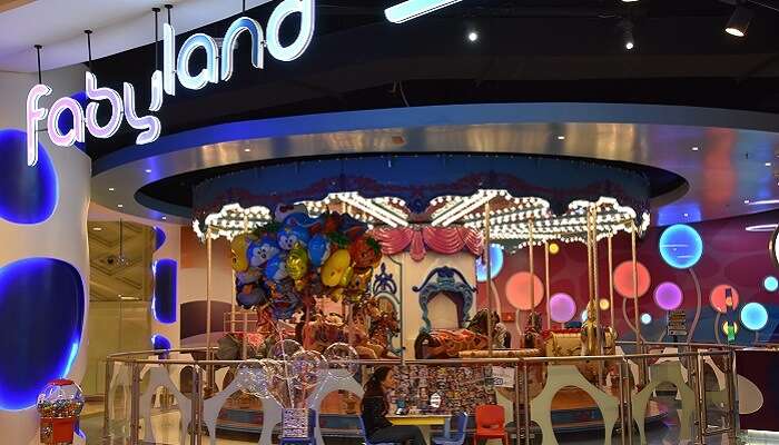 A vibrant shot of Fabylands at the Dubai Festival City Mall