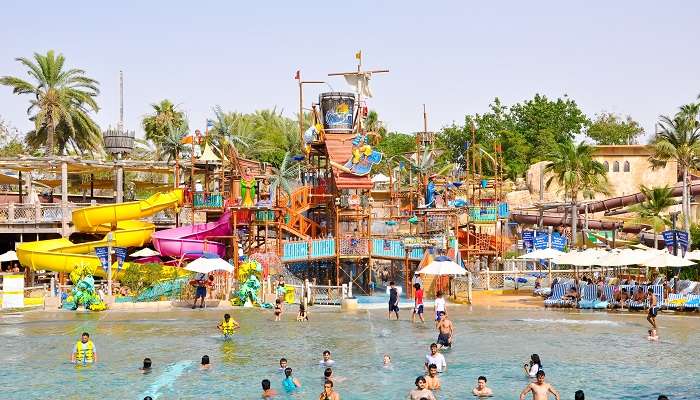 Colourful Rides at Al Montazah Water Park that offers exhilarating experience