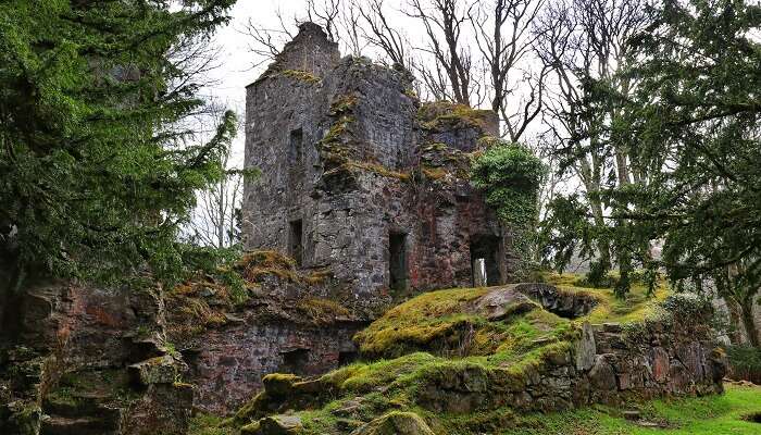 The captivating scene of Finlarig Castle in Killin, one of the best hidden gems in Scotland