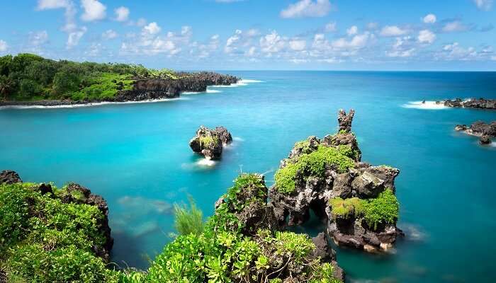 An enchanting view of Hana which is a perfect place for history buffs