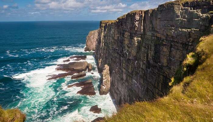 The stunning view of the rocky coast on Handa Island; one of Scotland's hidden gems