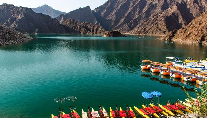 A stunning view of Hatta Water Dam which is counted among the best places to visit in Hatta