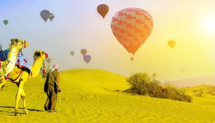 A combo of Camel and the best hot air balloon ride