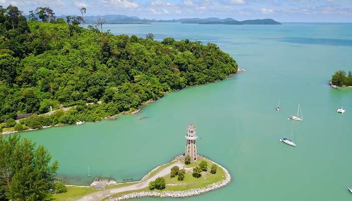 A stunning view of Langkawi Island, one of the tourist places to visit in Malaysia