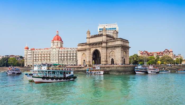 La vue de Gateway of India,  C’est l’une meilleurs endroits à visiter en février en Inde