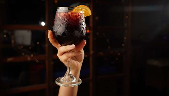 Sangria cocktail is a popular drink at Siddharta Lounge By Buddha-Bar