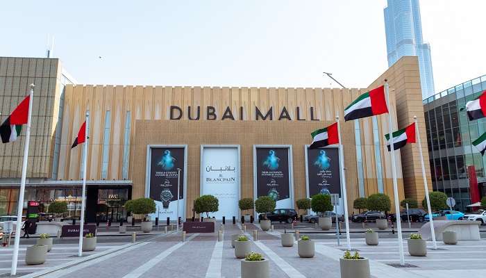 it houses the world’s largest shopping mall, The Dubai Mall