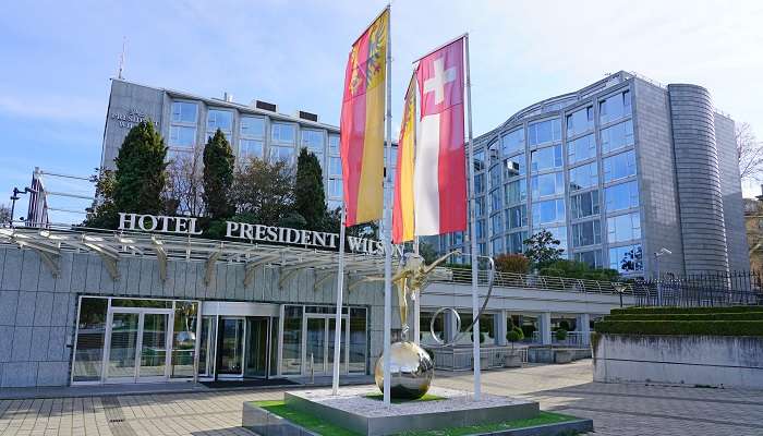 दुनिया के सबसे बड़े और सबसे महंगे होटल सुइट के साथ, जिनेवा में होटल प्रेसिडेंट विल्सन है