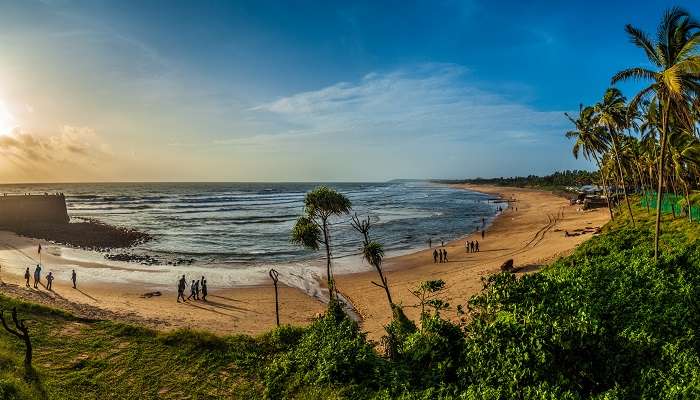 A spectacular view of Candolim Beach