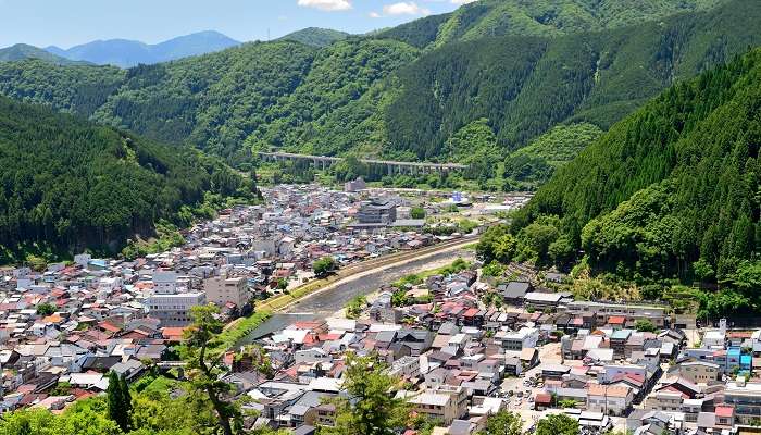 A majestic view of Gujo Hachiman which is counted among the hidden gems in Japan