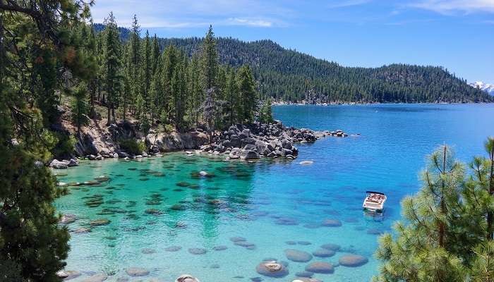 The breathtaking view of one of the beautiful small towns in Nevada, the Incline Village which is located on the shore of Lake Tahoe
