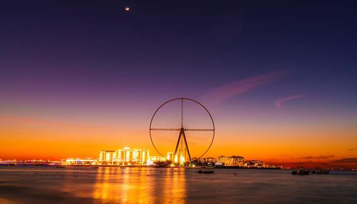 A captivating view of Moon Island in Dubai