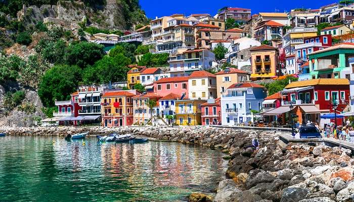 A spectacular view of Parga which is counted among the best small towns in Greece