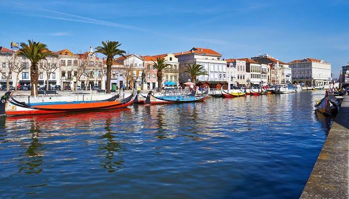 A breathtaking view from the canal of Aveiro