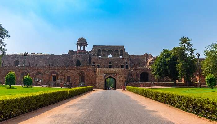 Porte d'entrée principale à Purana Quila, New Delhi