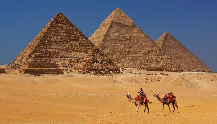 A splendid view of the pyramids in Egypt