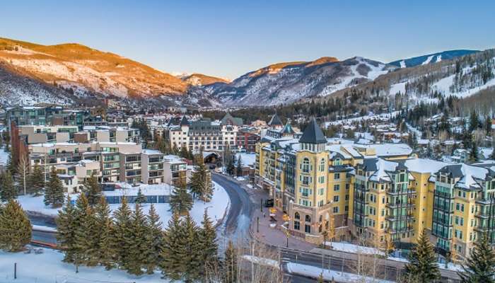 The panoramic views of Vail, among the best small towns in Colorado.
