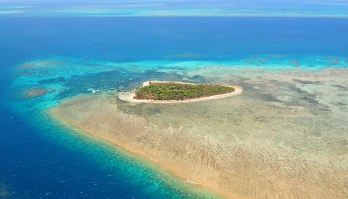 The breathtaking view of the Great Barrier Reef.