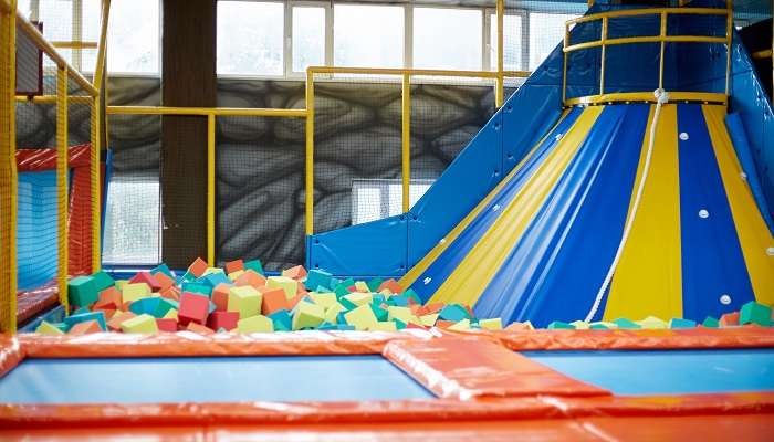 An image of children’s trampoline made in the centre