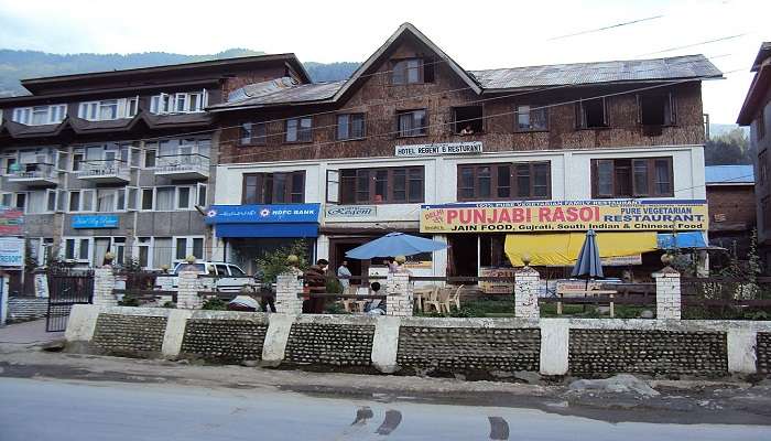 A delightful view of Hotel Heevan Pahalgam in Kashmir