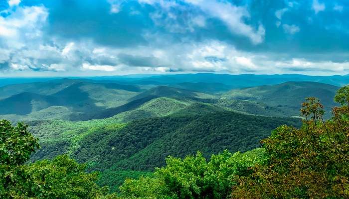 The captivating landscape of the Blue Ridge Mountains in Blue Ridge.