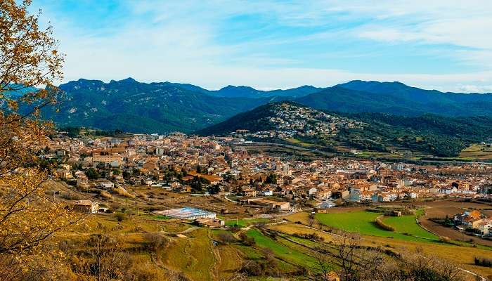 A stunning view of El Bergueda, one of the best sites for camping near Barcelona